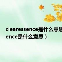 clearessence是什么意思（essence是什么意思）