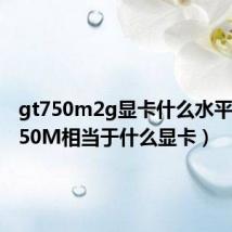 gt750m2g显卡什么水平（GT750M相当于什么显卡）