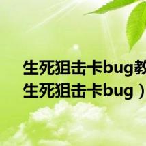 生死狙击卡bug教程（生死狙击卡bug）