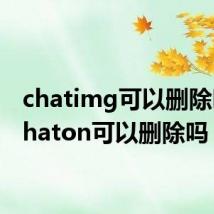 chatimg可以删除吗（chaton可以删除吗）