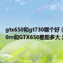 gtx650和gt730哪个好（GT650m和GTX650差距多大）