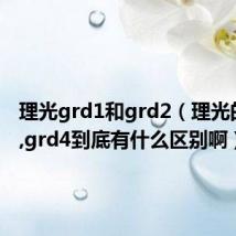 理光grd1和grd2（理光的grd3,grd4到底有什么区别啊）