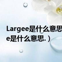 Largee是什么意思（Gee是什么意思.）