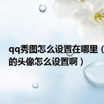 qq秀图怎么设置在哪里（QQ秀的头像怎么设置啊）