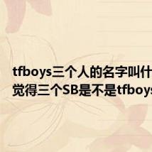 tfboys三个人的名字叫什么（你觉得三个SB是不是tfboys）