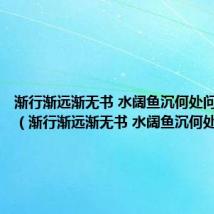 渐行渐远渐无书 水阔鱼沉何处问 求下联（渐行渐远渐无书 水阔鱼沉何处问）