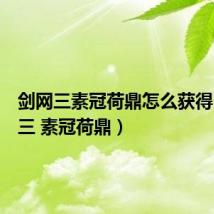 剑网三素冠荷鼎怎么获得（剑网三 素冠荷鼎）