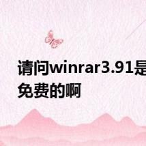 请问winrar3.91是不是免费的啊