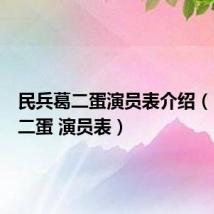 民兵葛二蛋演员表介绍（民兵葛二蛋 演员表）