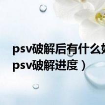 psv破解后有什么好处（psv破解进度）