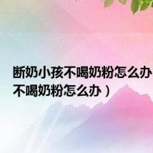 断奶小孩不喝奶粉怎么办（小孩不喝奶粉怎么办）