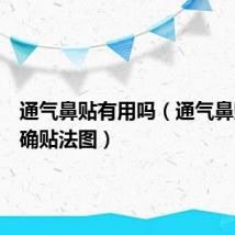 通气鼻贴有用吗（通气鼻贴的正确贴法图）