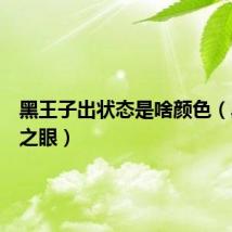 黑王子出状态是啥颜色（黑王子之眼）