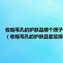 收缩毛孔的护肤品哪个牌子效果好（收缩毛孔的护肤品套装排行）