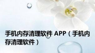 手机内存清理软件 APP（手机内存清理软件）