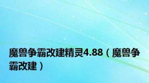 魔兽争霸改建精灵4.88（魔兽争霸改建）