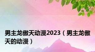 男主龙傲天动漫2023（男主龙傲天的动漫）