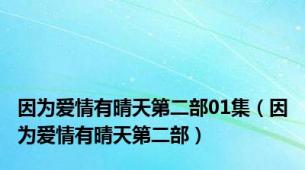 因为爱情有晴天第二部01集（因为爱情有晴天第二部）