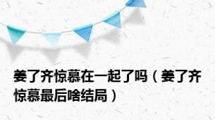 姜了齐惊慕在一起了吗（姜了齐惊慕最后啥结局）