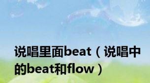 说唱里面beat（说唱中的beat和flow）