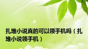 扎堆小说真的可以领手机吗（扎堆小说领手机）