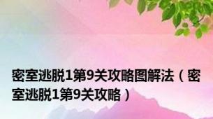 密室逃脱1第9关攻略图解法（密室逃脱1第9关攻略）