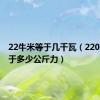 22牛米等于几千瓦（220牛米等于多少公斤力）