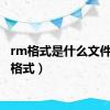 rm格式是什么文件（rm格式）