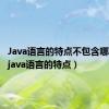 Java语言的特点不包含哪一项?（java语言的特点）