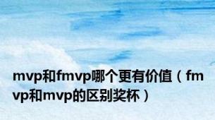 mvp和fmvp哪个更有价值（fmvp和mvp的区别奖杯）