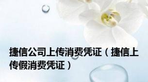 捷信公司上传消费凭证（捷信上传假消费凭证）