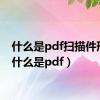 什么是pdf扫描件形式（什么是pdf）