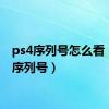 ps4序列号怎么看（ps4序列号）