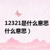 12321是什么意思（321什么意思）