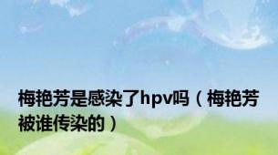 梅艳芳是感染了hpv吗（梅艳芳被谁传染的）