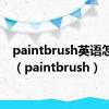 paintbrush英语怎么读（paintbrush）