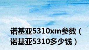 诺基亚5310xm参数（诺基亚5310多少钱）