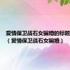 爱情保卫战石女骗婚的标题是什么（爱情保卫战石女骗婚）