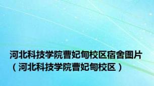 河北科技学院曹妃甸校区宿舍图片（河北科技学院曹妃甸校区）