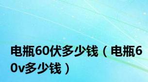 电瓶60伏多少钱（电瓶60v多少钱）