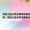 河北工业大学王牌专业就业前景如何（河北工业大学王牌专业）