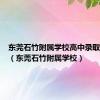 东莞石竹附属学校高中录取分数线（东莞石竹附属学校）