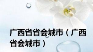 广西省省会城市（广西省会城市）