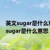 英文sugar是什么意思（sugar是什么意思）