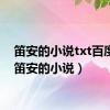 笛安的小说txt百度云（笛安的小说）