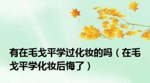 有在毛戈平学过化妆的吗（在毛戈平学化妆后悔了）