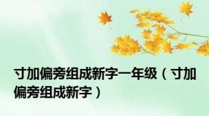 寸加偏旁组成新字一年级（寸加偏旁组成新字）