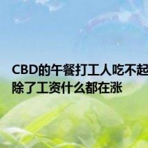 CBD的午餐打工人吃不起 网友：除了工资什么都在涨