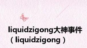 liquidzigong大神事件（liquidzigong）