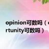 opinion可数吗（opportunity可数吗）